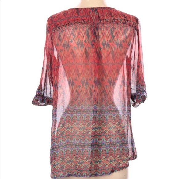 Anthropologie Skies are Blue small boho blouse - Picture 2 of 5